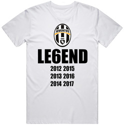 Juventus Le6end Serie A Scudetto Soccer Futbol T Shirt