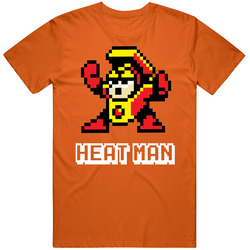Heat Man Mega Man 2 Robot Enemy Nes Video Game T Shirt