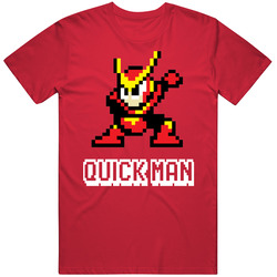 Quick Man Mega Man 2 Robot Enemy Nes Video Game T Shirt