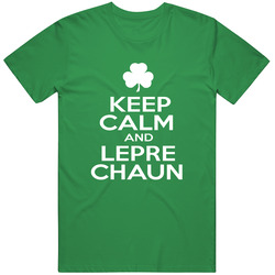 Keep Calm And Leprechaun Clover St Patrick's Day T Shirt