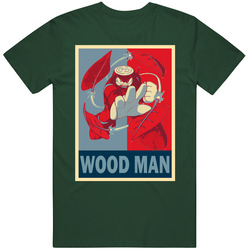 Wood Man Mega Man Boss Video Game Nes T Shirt