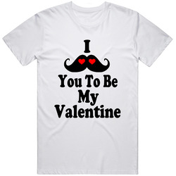 I Mustache You To Be My Valentine Funny Valentines Day Present Cool T 