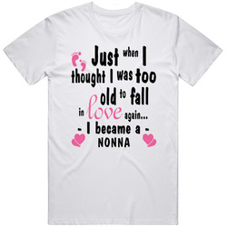 Fall In Love Again Nonna Italian Grandmother T Shirt