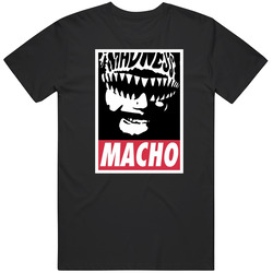 Macho Man Randy Savage Wrestler 80s Icon Legend Logo T Shirt
