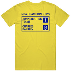 Charles Barkley Vs Jump Shooting Teams Funny Basketball T Shirt
