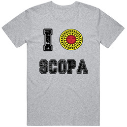 I Love Scopa Heart Italian Card Game Fun T Shirt