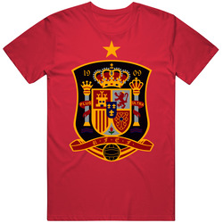 Spain World Cup Soccer Futbol Espana Logo Crest T Shirt