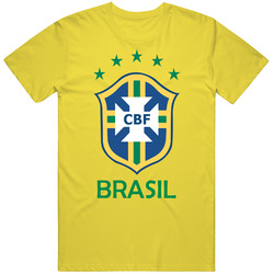 Brasil Soccer World Cup Logo Crest Futbol T Shirt