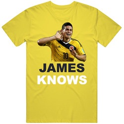 James Rodriguez Knows Colombia Soccer Futbol World Cup T Shirt