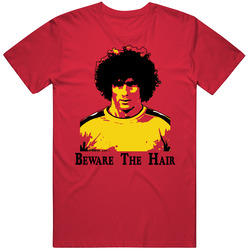 Fellaini Beware The Hair Soccer Futbol World Cup Belgium T Shirt