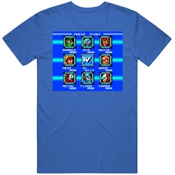 Mega Man 2 Bosses Robots Enemies Screen Video Game Nes T Shirt
