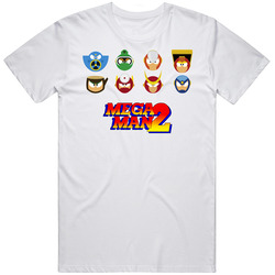 Mega Man 2 Bosses Robots Enemies Nes Video Game T Shirt