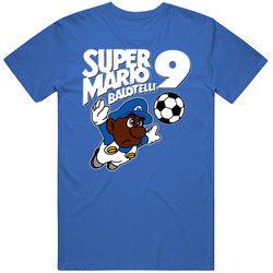 Super Mario Balotelli Italy Italian Azzuri Soccer T Shirt