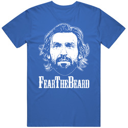 Andrea Pirlo Fear The Beard Italia Italy Azzuri T Shirt