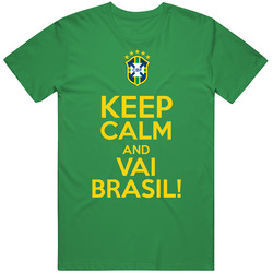 Keep Calm And Vai Brasil World Cup Soccer T Shirt