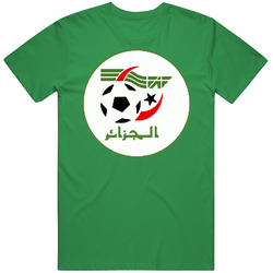 Algeria World Cup Soccer Futbol Crest Logo T Shirt