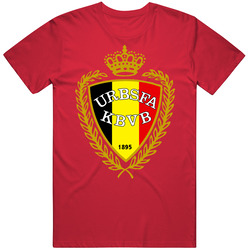 Belgium World Cup Soccer Futbol Crest Logo T Shirt