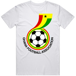 Ghana World Cup Soccer Futbol Crest Logo T Shirt