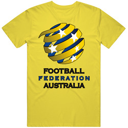 Australia Football Soccer World Cup Crest Logo T Shirt