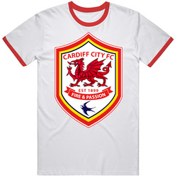 Cardiff City English Soccer Epl T Shirt