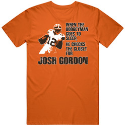 Josh Gordon Boogeyman Cleveland Football T Shirt