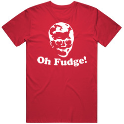 A Christmas Story Swear Word Ralphie Oh Fudge T Shirt