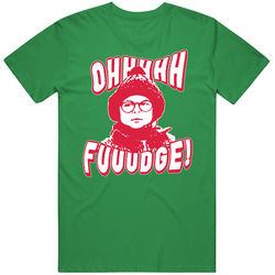 A Christmas Story Movie Ralphie Ohhh Fudge Swear Word T Shirt