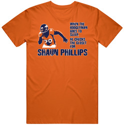 Shaun Phillips Boogeyman Denver Defense Football T Shirt