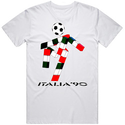 Italia 90 World Cup Mascot Ciao Soccer T Shirt