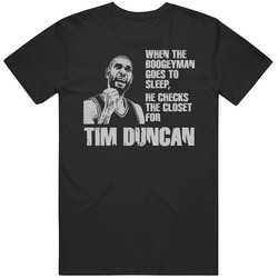 Tim Duncan Boogeyman Basketball San Antonio T Shirt