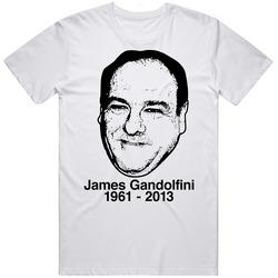 James Gandolfini Tribute Actor Mafia Hbo T Shirt