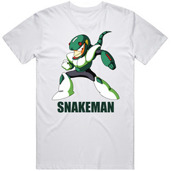 Snakeman Mega Man 3 Boss Robot Nes Video Game T Shirt