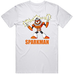 Sparkman Mega Man 3 Boss Robot Nes Video Game T Shirt