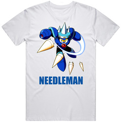 Needleman Mega Man 3 Boss Robot Nes Video Game T Shirt