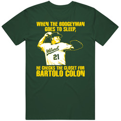Bartolo Colon Boogeyman Baseball Oakland Moneyball T Shirt
