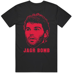 Jaromir Jagr Hockey New Jersey Jagr Bomb T Shirt