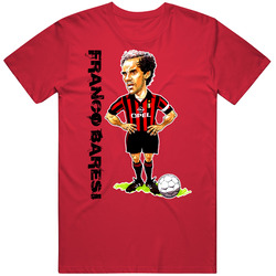 Franco Baresi Caricature Ac Milan Calcio Soccer T Shirt