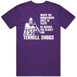 Terrell Suggs Boogeyman Baltimore Linebacker Defense T Shirt