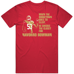 Navorro Bowman Boogeyman San Francisco Football T Shirt