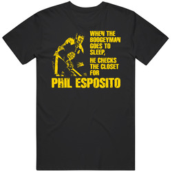Boston Phil Esposito Hockey Boogeyman Legend T Shirt