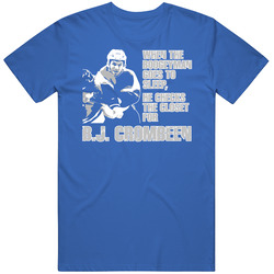 Tampa Bay Hockey Bj Crombeen Fighter Pim Major T Shirt