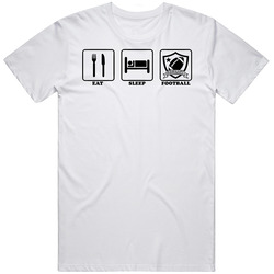 Eat Sleep Fantasy Football T Shirt