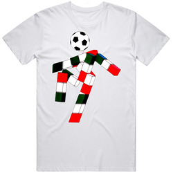 Italia 90 Mascot Ciao World Cup Soccer T Shirt