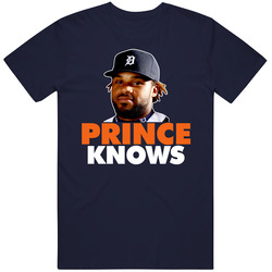 Prince Fielder Knows Baseball Detroit T Shirt