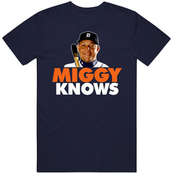 Miggy Knows Miguel Cabrera Baseball Detroit T Shirt