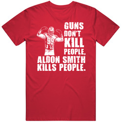 Aldon Smith Guns Dont Kill People Football Defense San Francisco T Shi