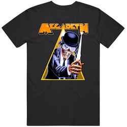 Megadeth Metal Rock N Roll Clockwork Orange Retro T Shirt