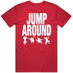 Jump Around Wisconsin Football T Shirt