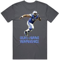 Suh Ndamukong Suh Nami Warning Detroit Football T Shirt