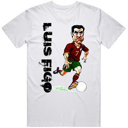 Luis Figo Portugal Soccer Futbal T Shirt